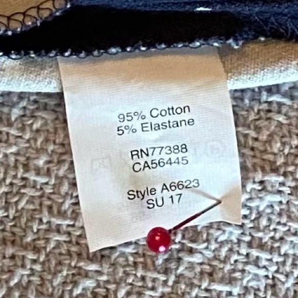 J. Crew Winnie Pant, navy with red and white polka dots EUC - Picture 10 of 13